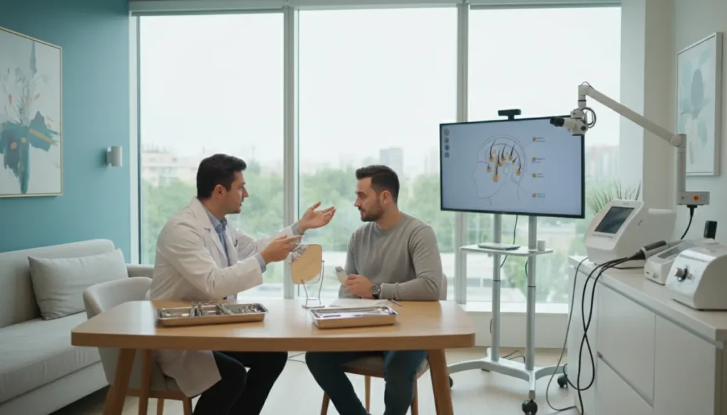 Hair plug surgery consultation room