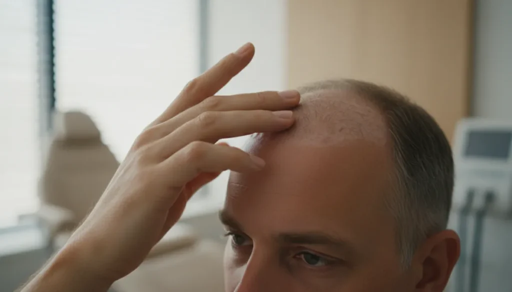 Stages of hair growth after a transplant
