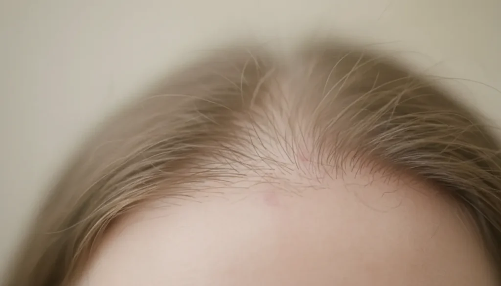 Healthy hair follicles during the growth phase