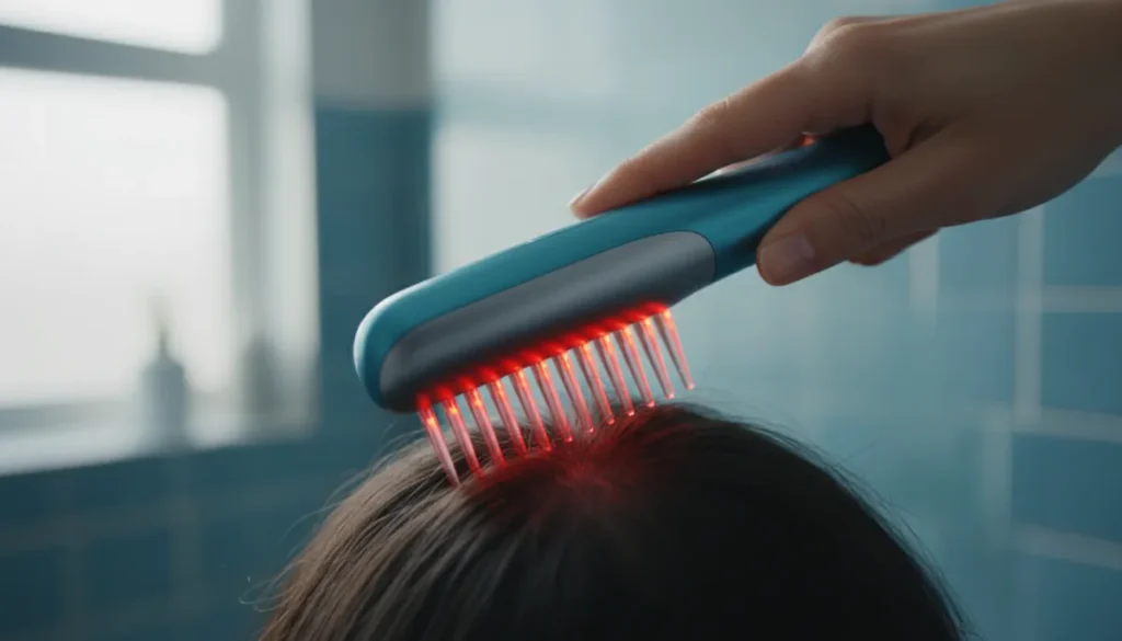 A low level laser therapy device used for hair restoration