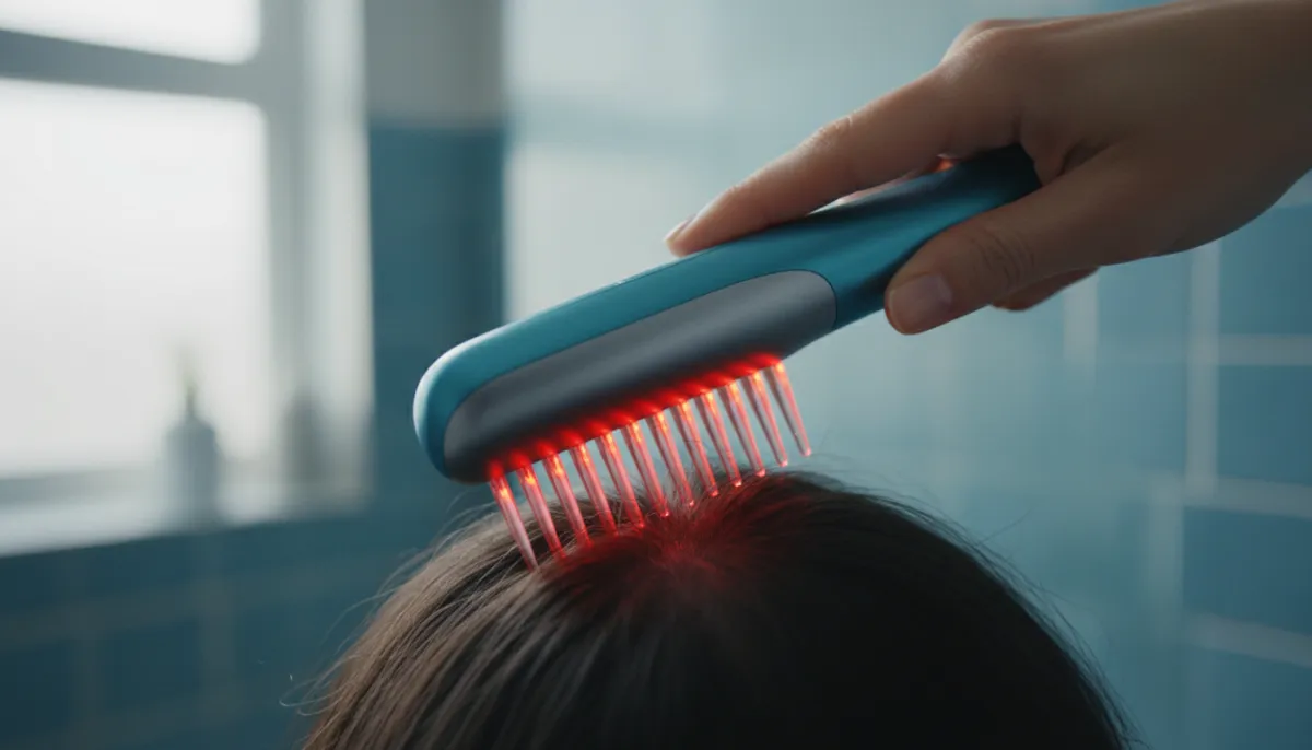 Low‑level laser therapy stimulates hair follicles