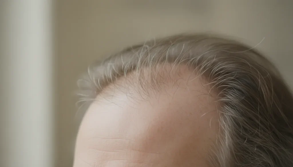 Illustration of hair loss patterns
