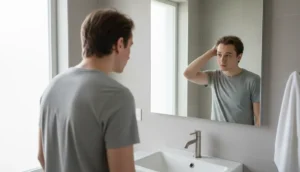 Early signs of hair thinning in the twenties