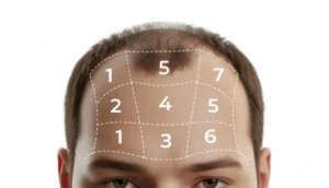 Typical progression of male pattern baldness