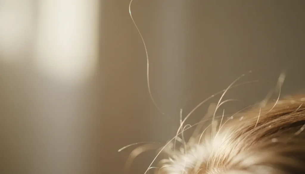 Normal daily hair shedding process