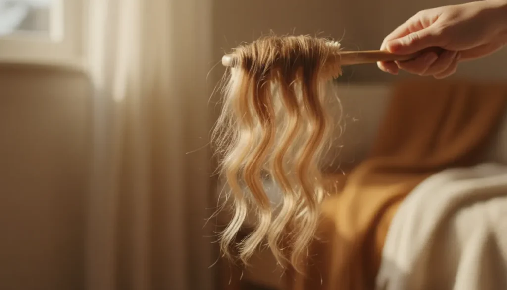 Hair shedding in the shower