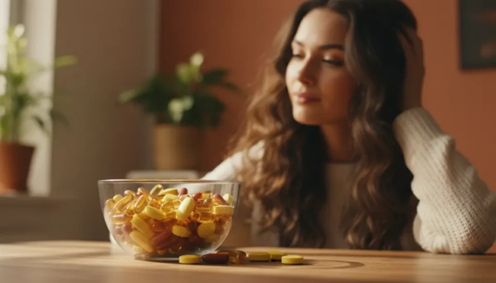 B complex vitamins supporting scalp health