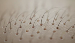 Hair follicles affected by hormonal changes