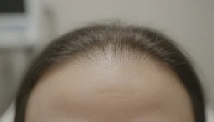 Professional scalp analysis reveals the pattern of hair loss