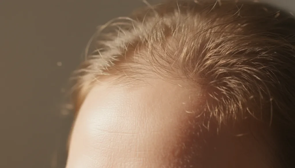 Typical pattern of stress‑induced thinning