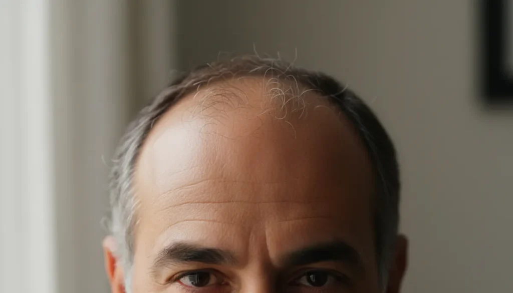 Typical signs of a deteriorating hairline