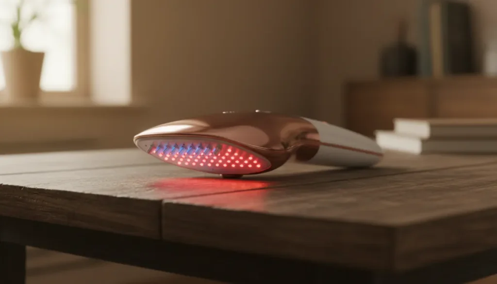 A modern laser light comb ready for use