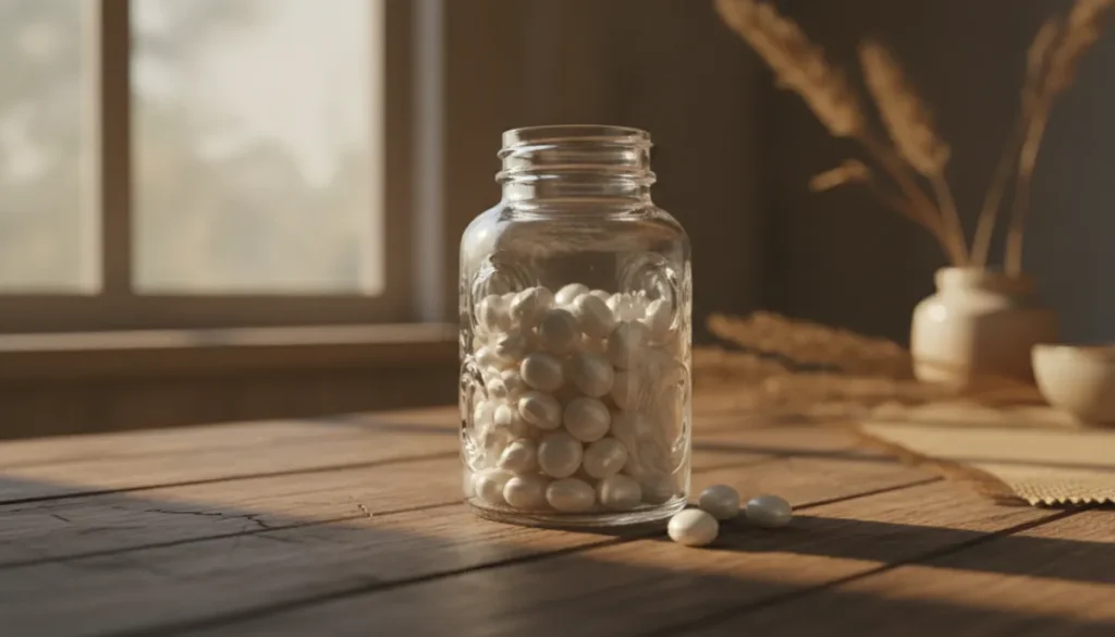Magnesium supplement bottle
