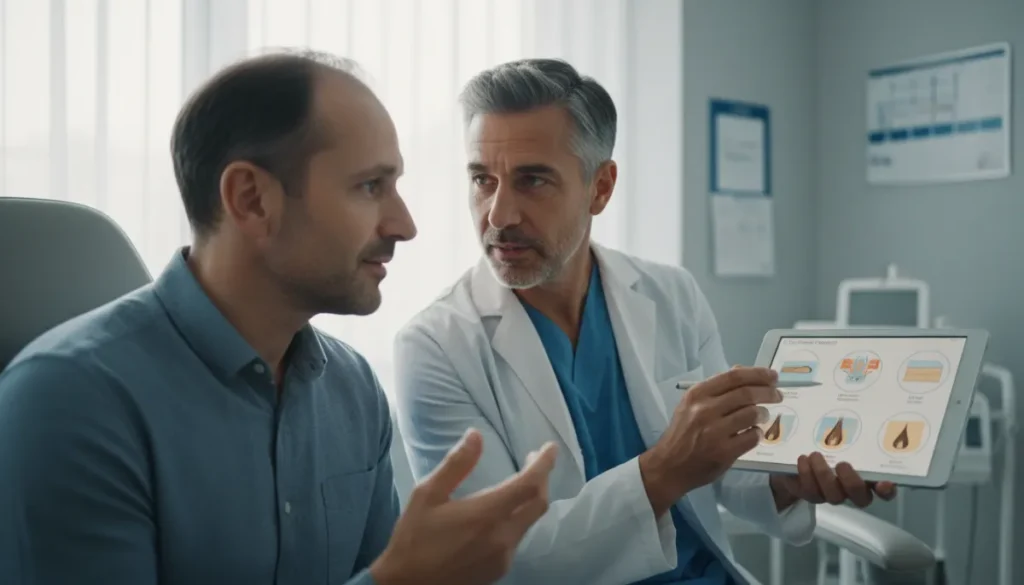 Consultation for male hair surgery