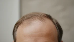 Early thinning at the temples