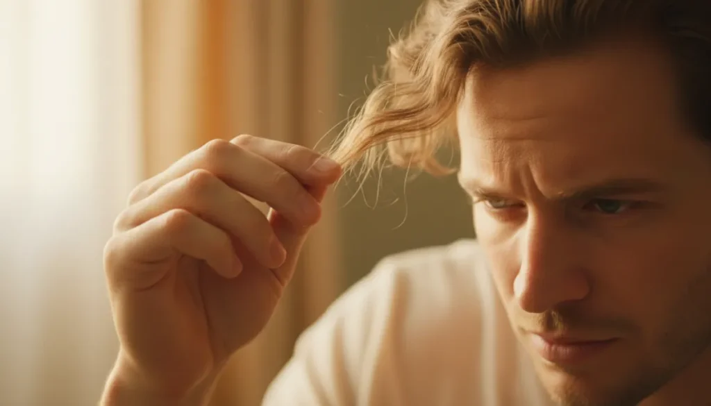 Typical daily hair shedding