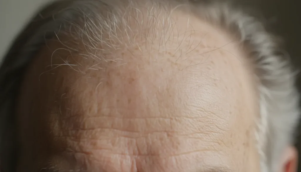 Age‑related changes in hair density