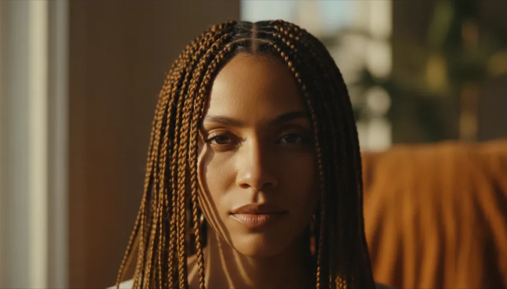 Tight braids can increase tension on the scalp