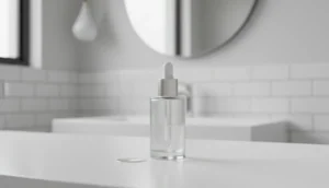 Premium hair serum ready for application