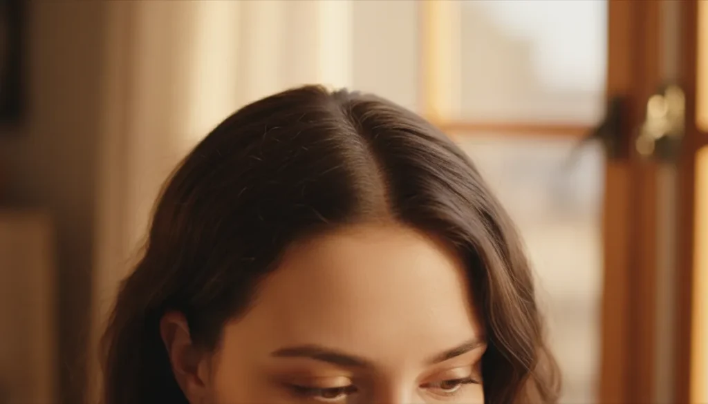 A side part can highlight thinning hair