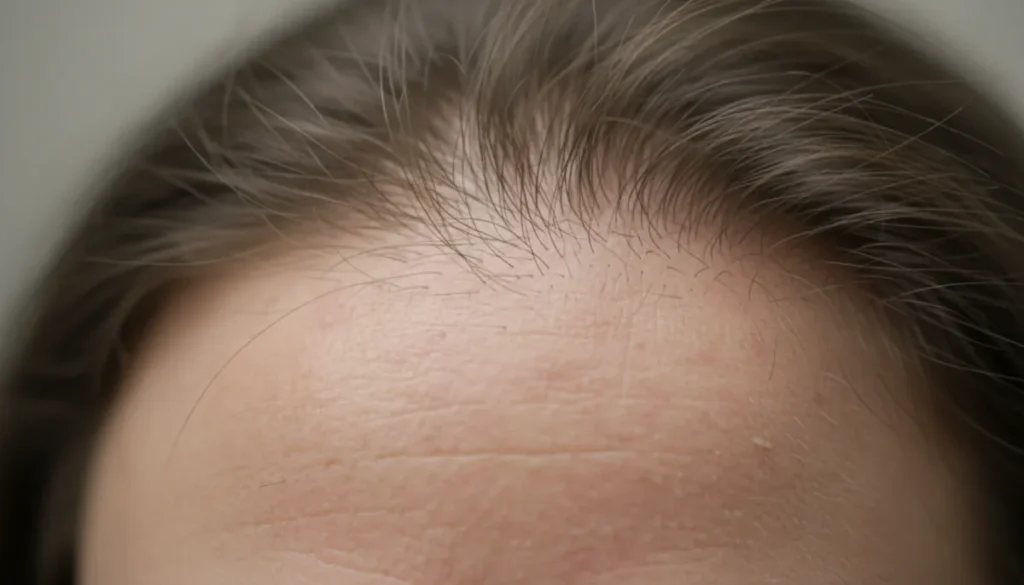 Illustration of stress affecting hair follicles