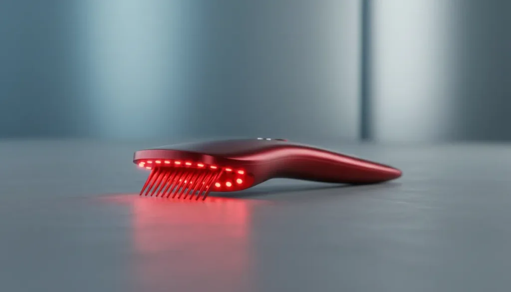 A red light hair comb delivering photobiomodulation to the scalp