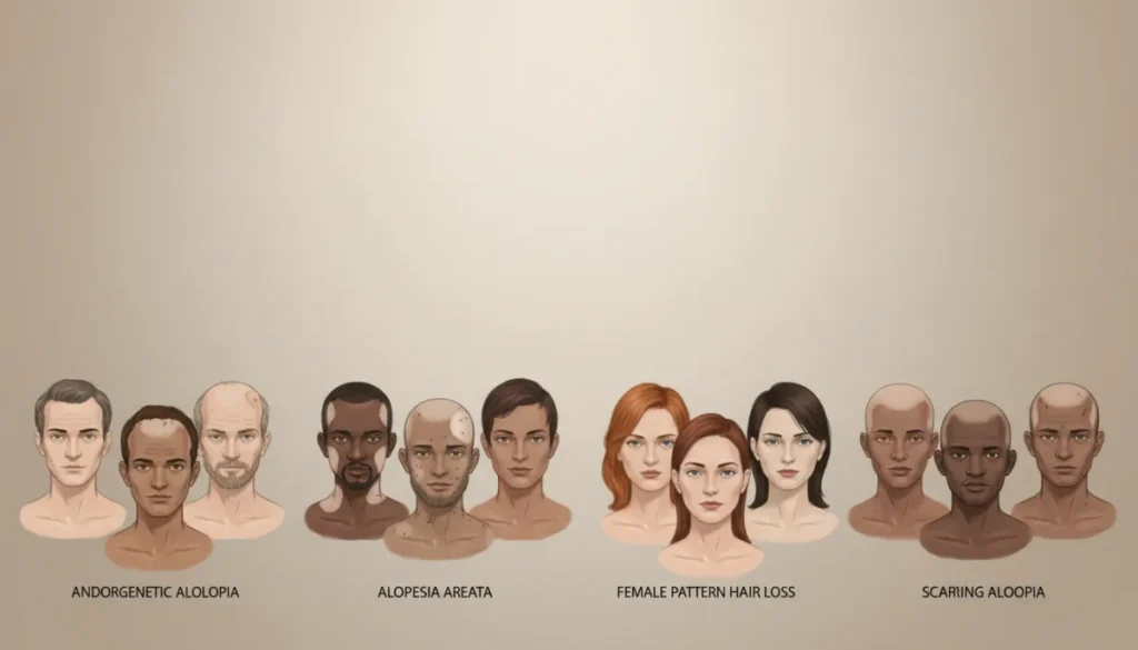 Common forms of alopecia