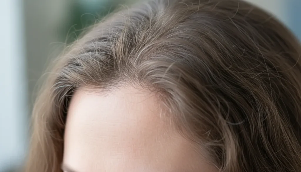 A specialist applying exosome therapy to the scalp