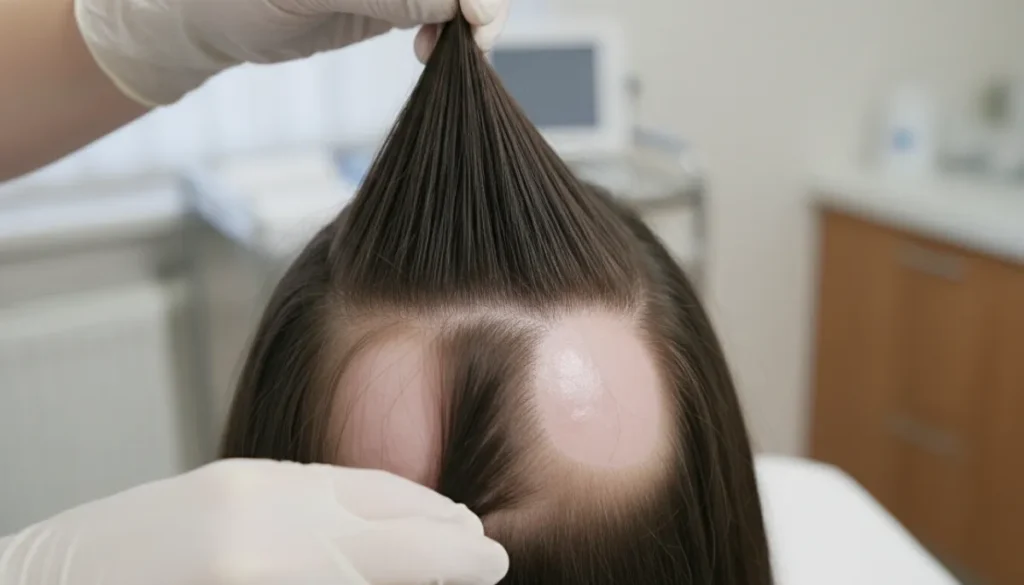 Clinical evaluation of alopecia areata patches