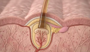 Anatomy of a human hair follicle