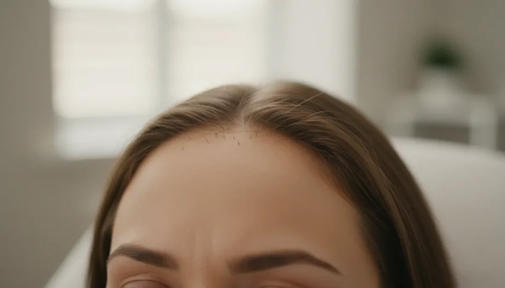 Scalp analysis reveals early signs of frontal thinning