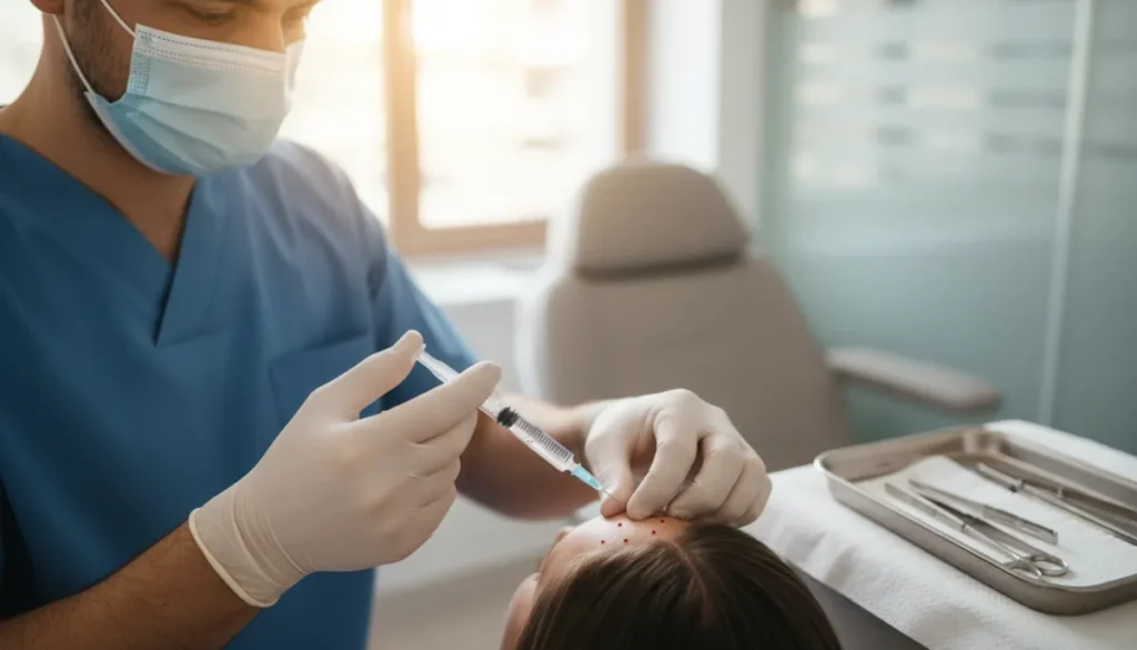 Stem cell injection for hair regeneration
