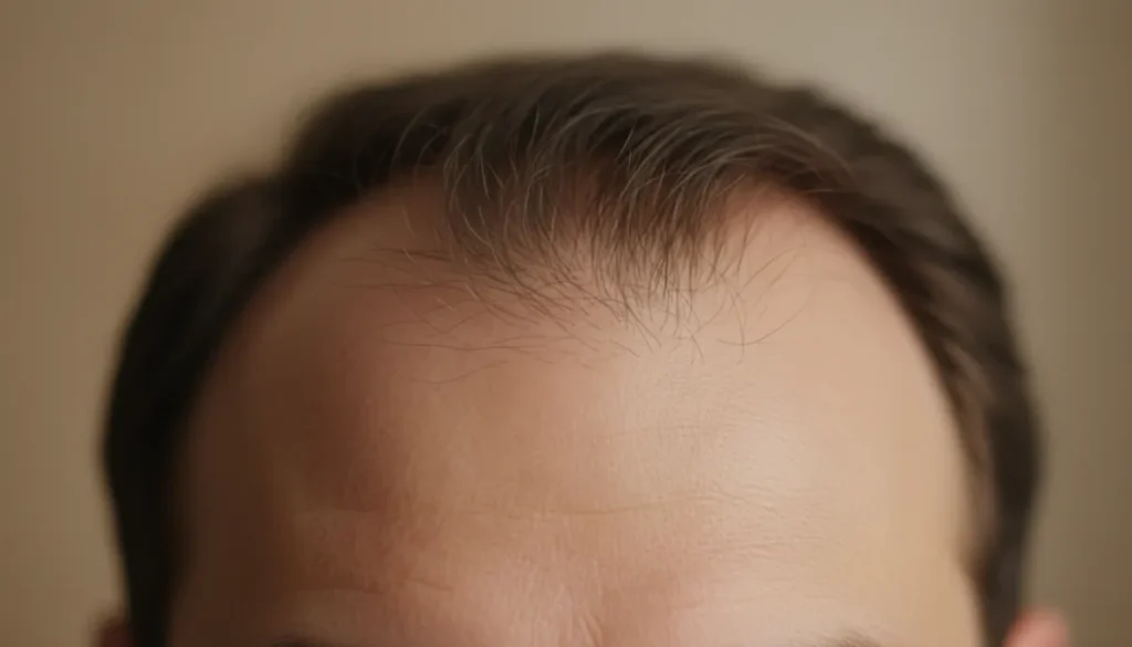Early signs of hairline recession