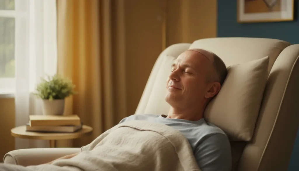 First days of recovery after a hair transplant