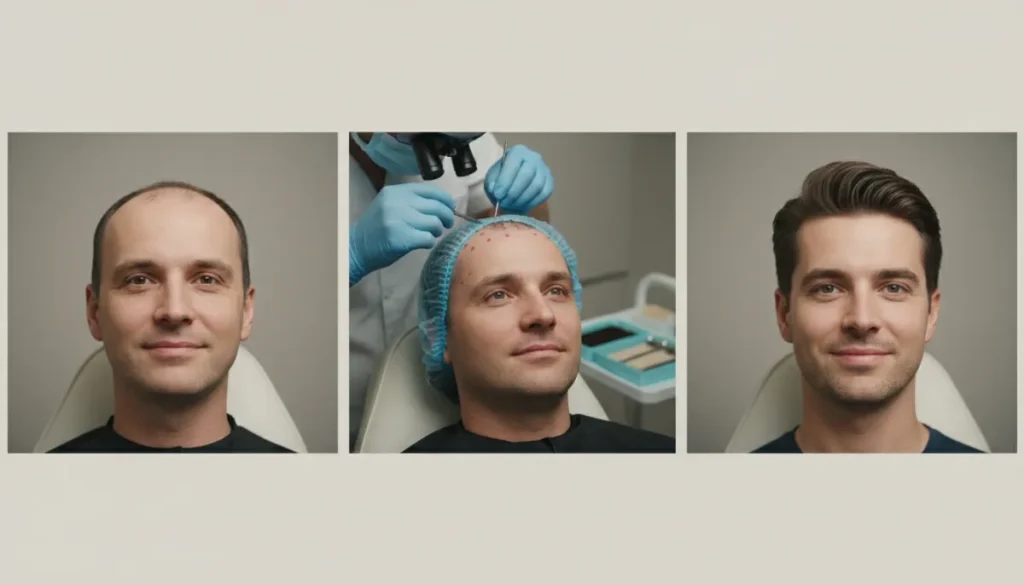 Hair transplant before and after results