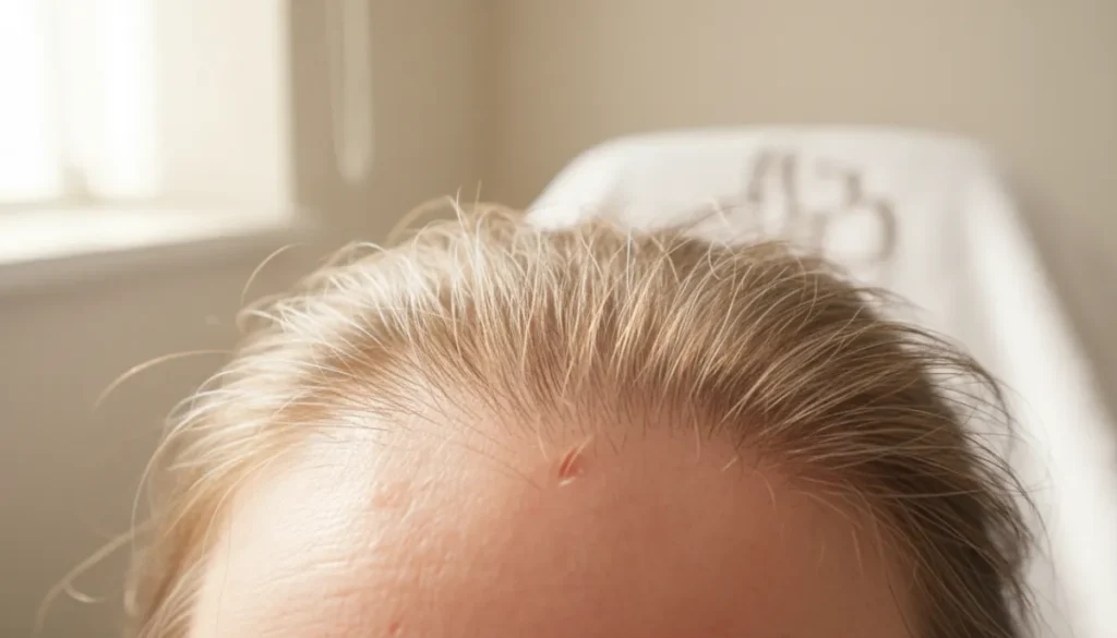 Healthy versus dead hair follicle structure