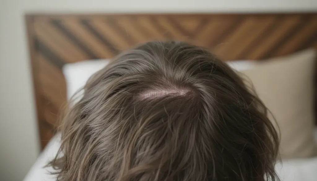 FUT hair transplant scar after surgery