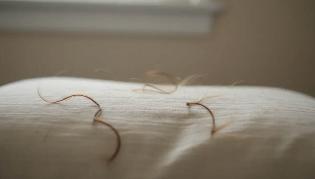 Typical amount of hair lost each day
