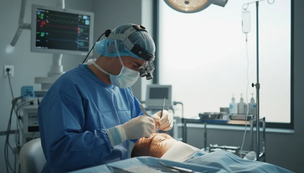 Hair transplant procedure timeline