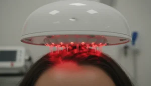 Low light therapy device used for hair restoration